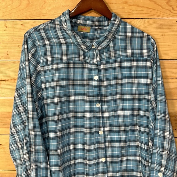 Tulip soft cotton high low hi lo tunic dress roomy Large XL lagenlook pockets - Picture 11 of 13